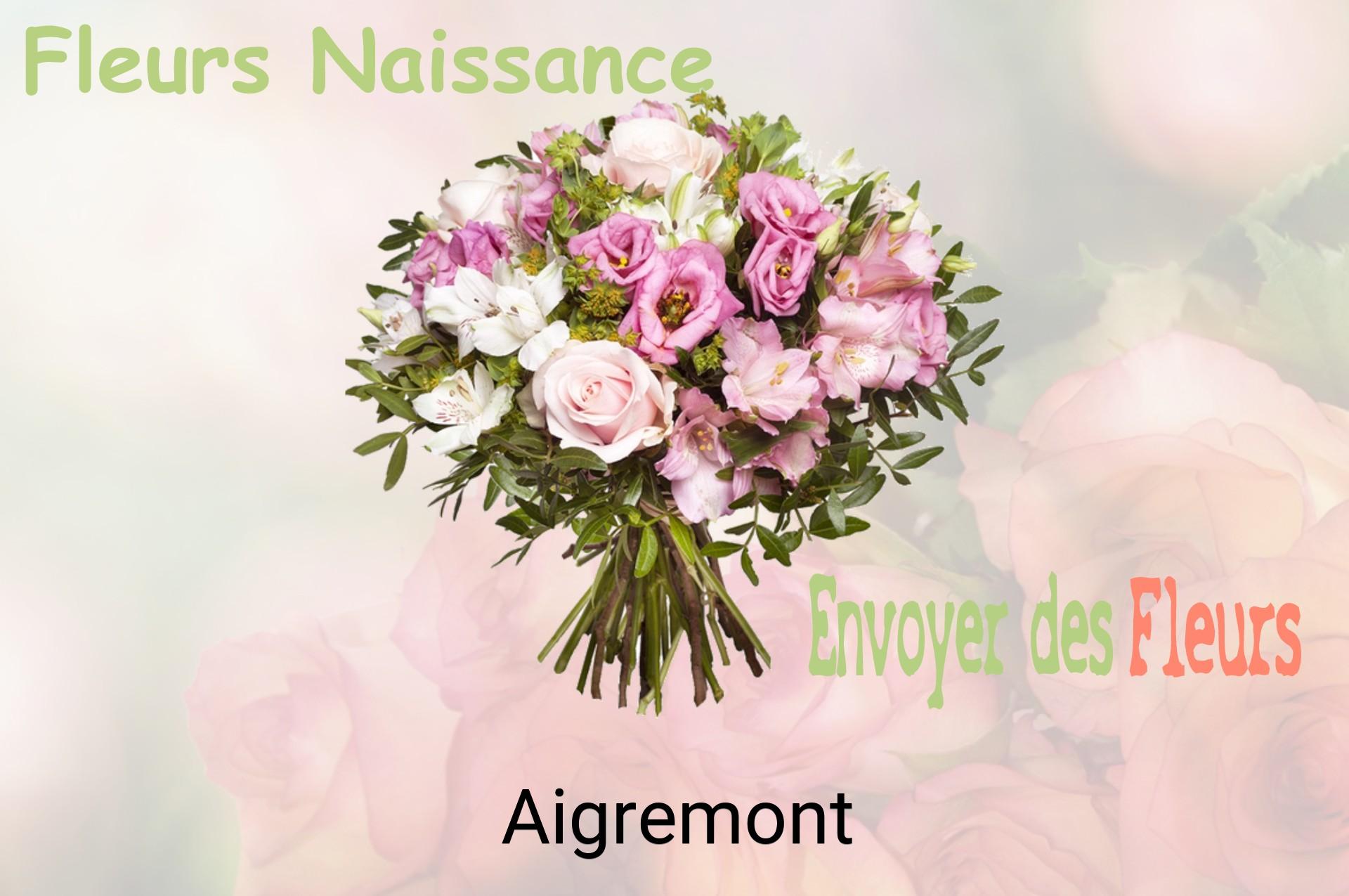 Bouquet de fleurs de naissance livré à Aigremont